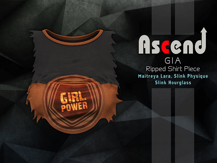 /Ascend/ Gia Ripped Shirt Piece - Coral