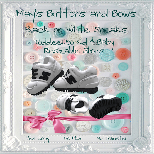 MBB * Black on White Sneaks (K&B)