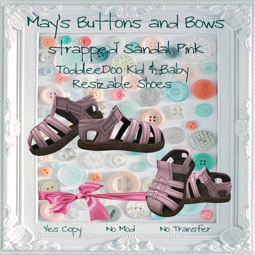 MBB * Strapped Sandal Pink (K&B)