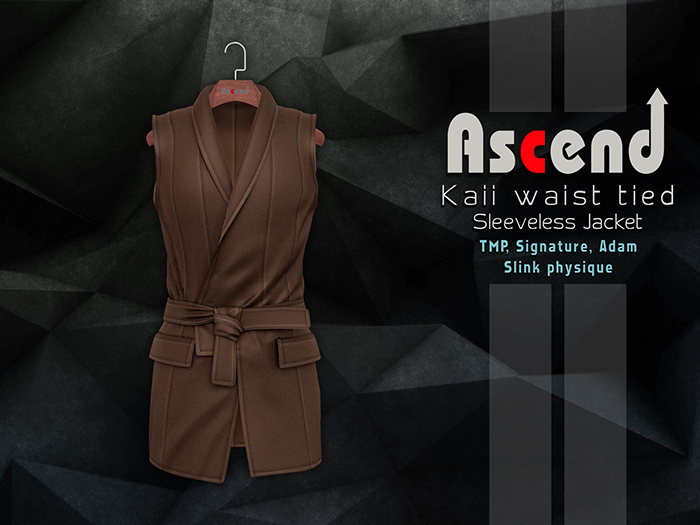 /Ascend/ Kaii Waist Tied Jacket - Brown