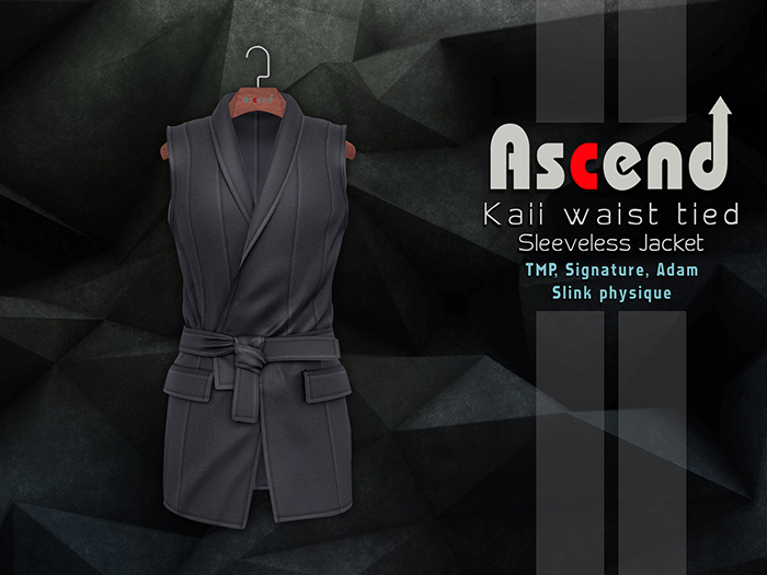 /Ascend/ Kaii Waist Tied Jacket - Smoke