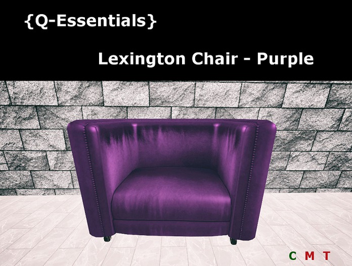 {Q-Essentials} Lexington Purple Chair