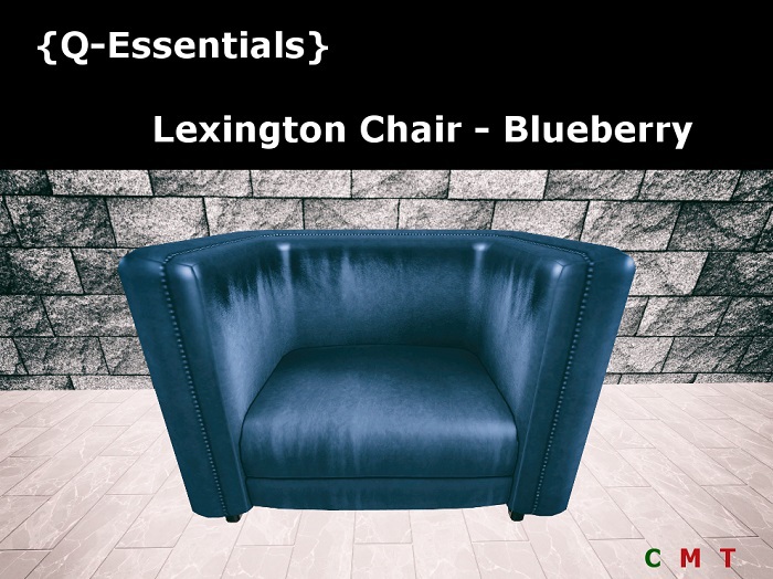 {Q-Essentials} Lexington Blueberry Chair ( ANIMATED )