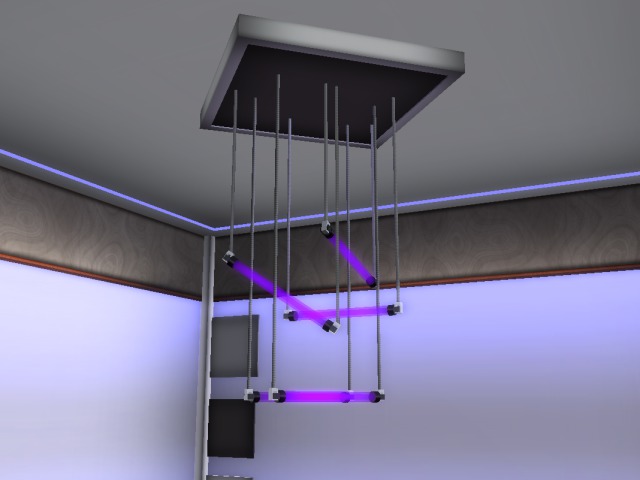 J&J neonlights violet Mesh