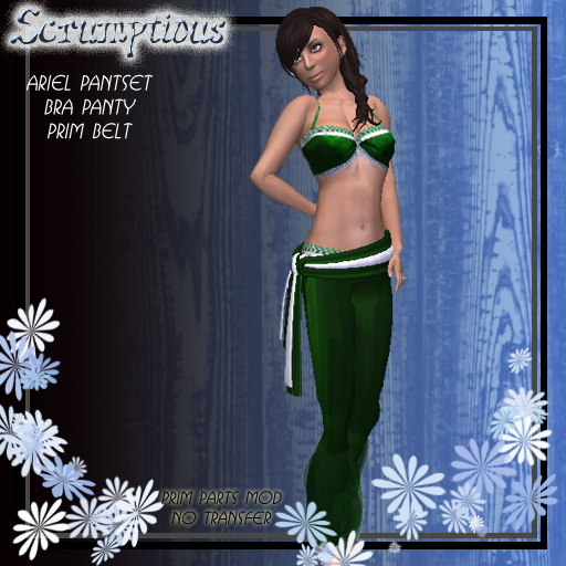 Scrumptious Ariel Pantset Emerald