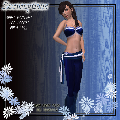 Scrumptious Ariel Pantset Sapphire