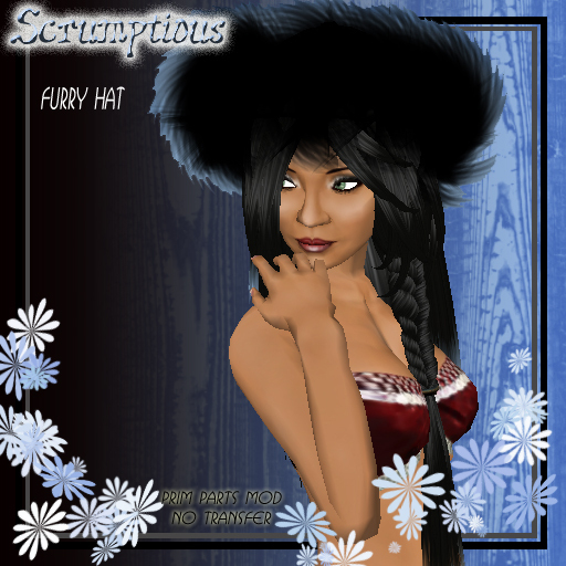 Scrumptious Fur hat Black