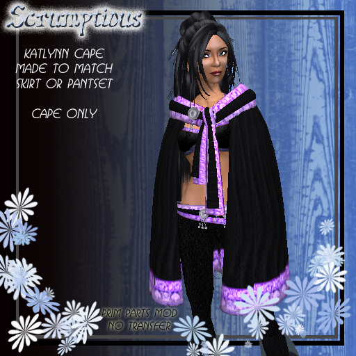 Scrumptious Katlynn Cape Purple