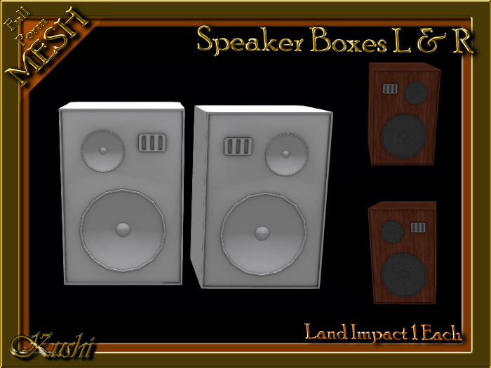 !Kushi! SpeakerBoxes L&R MESH -WEAR TO UNPACK