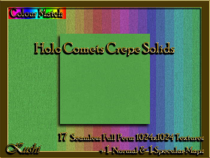 Holo Comets CREPE Textures  
