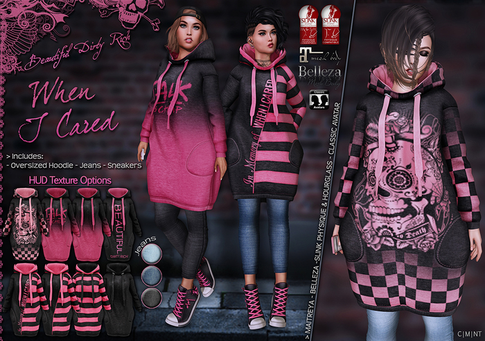 [*B.D.R.* OUTLET] When I Cared (Black/Pink) -Outfit Version- 