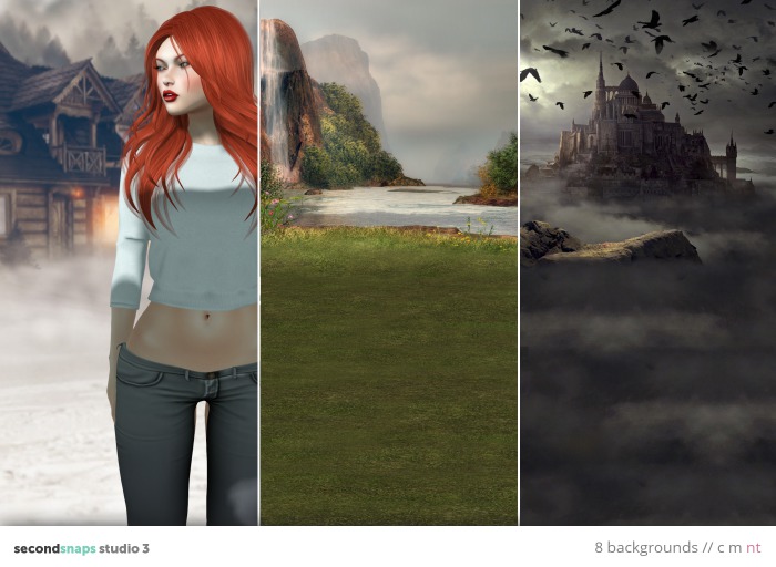 Enchanted Backgrounds for the SecondSnaps Studio 3