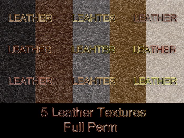 Leather Textures GIFT - FULL  PERM