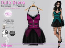 Tulle Dress Burlesque Fuschia