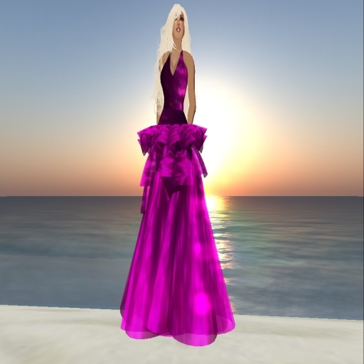 Hot Pink Evening Gown