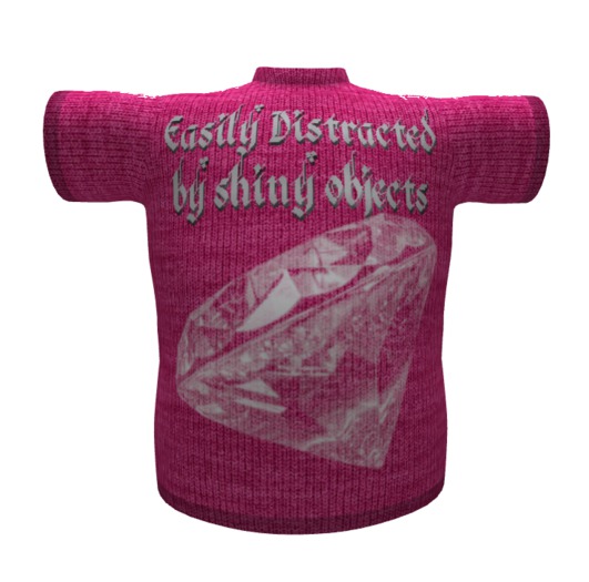 >>K<< Box Dinkie Tee Shirt Shiny Objects PInk