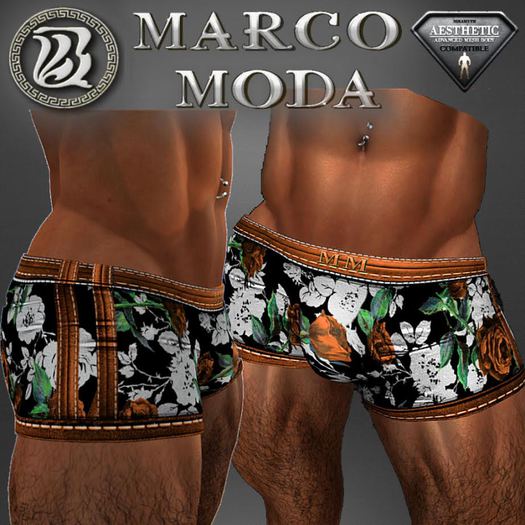 MM DOLCE ROSA BOXERS ORANGE - NIRAMYTH AESTHETIC