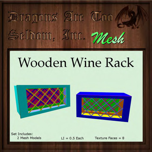 DATSI Mesh - Wooden Wine Rack Set