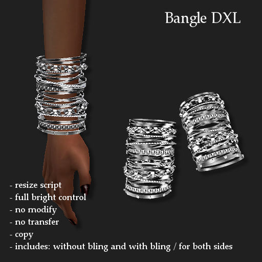 BANGLE DXL PLATINUM       -RYCA-