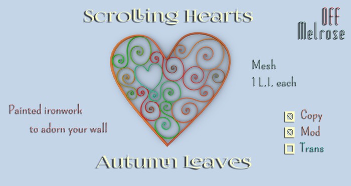 [offM] Scrolling Hearts - Autumn Leaves BOXED