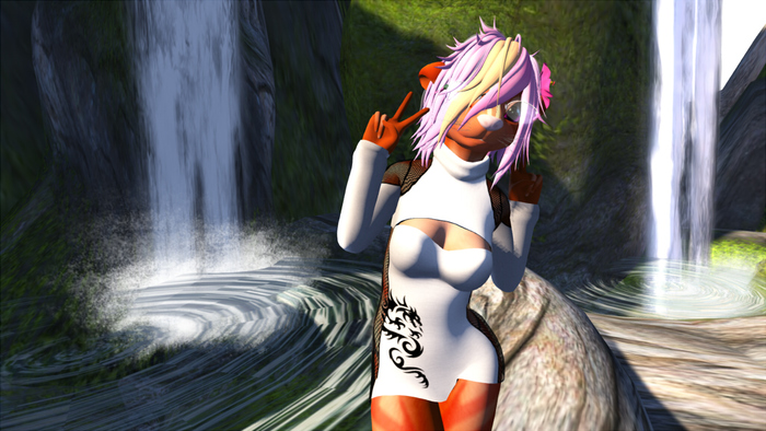 .:M&M:. Fitted Kemono Keyhole Sweater Tiger & Dragon dress texture hud
