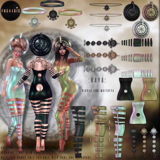 *PROMAGIC* Kaya-Anklets -Black