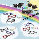 [LOVE RE ME]Cat Glasses TYPE C  BLUE