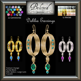 Beloved Jewelry : Dahlia Hoop Earrings (Texture Change)