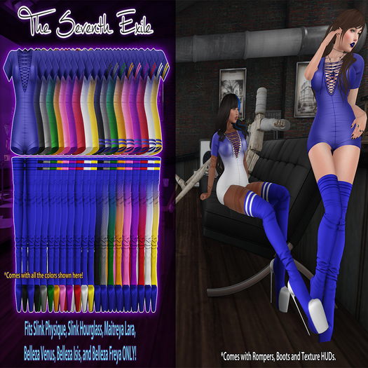 T7E: Justa Romper & Boots - Blue