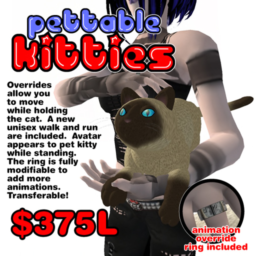 Pettable Kitty Siamese