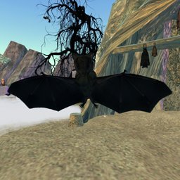 Flying Bat Attachment Black