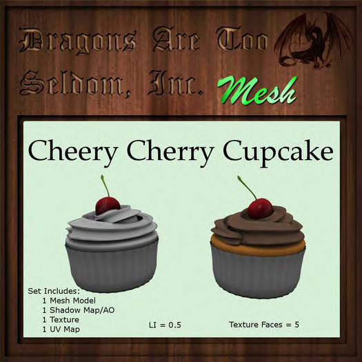 DATSI Mesh - Cheery Cherry Cupcake Set