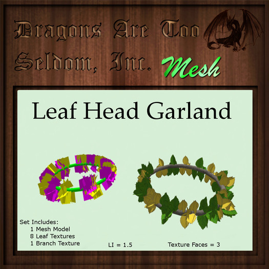 DATSI Mesh - Leaf Head Garland Set