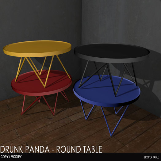 Drunk Panda - Round Table - Fatpack