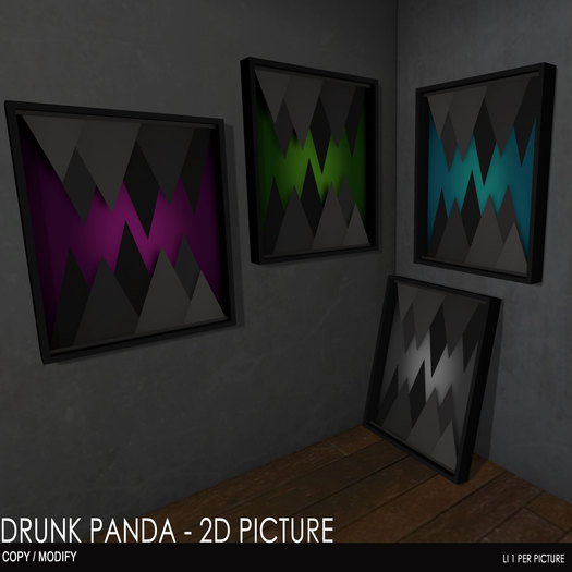 Drunk Panda - 2D Picture - MESH Fatpack