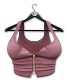 !Rebel Hope - Willow Mesh Crop Top Cashmere