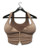 !Rebel Hope - Willow Mesh Crop Top Tan