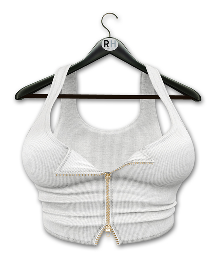 !Rebel Hope - Willow Mesh Crop Top White