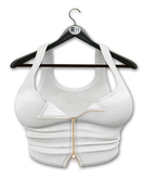 !Rebel Hope - Willow Mesh Crop Top White