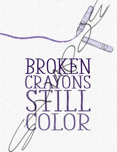 .::O.N.E::. Broken Crayons Canvas
