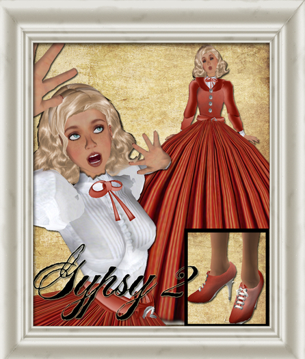 Shabby Chic Updated Gypsy 2  Dress resizeable for child or adult avatar!