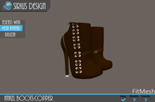 Sirius Design Ankle Boots  Belleza Copper Boxed