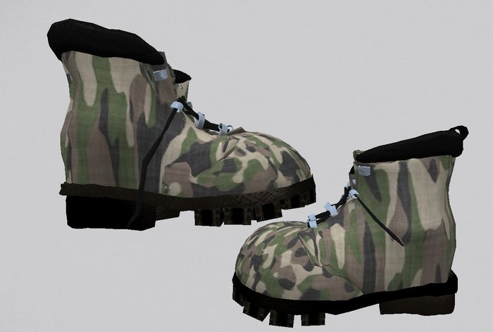 Work Boots Camo Green 8