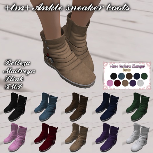 +tm+ Ankle sneaker boots
