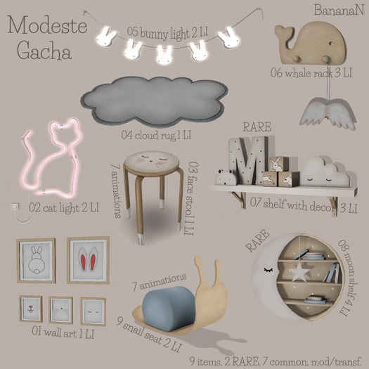 MODESTE wall art common