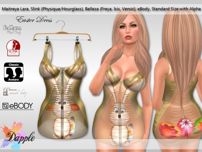 Dapple- Easter Dress- Gold [boxed]