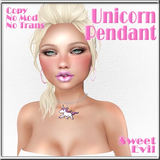 Sweet Evil - Unicorn Pendant