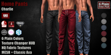 GAS [Home Pants Charlie - 6 Plain Colors w/HUD PACK] Demo