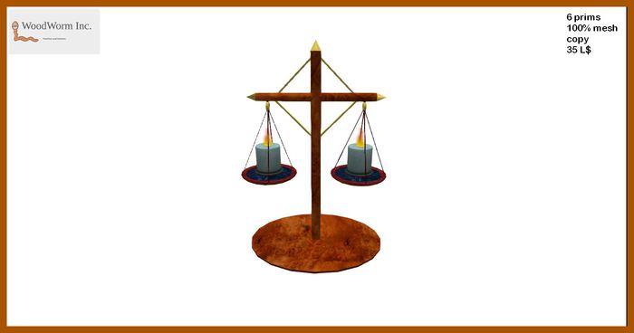 Scale with two candles