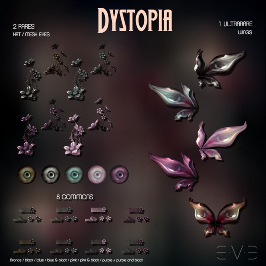 E.V.E DYSTOPIA Jewelry Set Blue